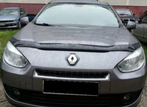 Дефлектор капота (мухобойка) Renault Fluence 2009- (Рено Флюенс) SIM